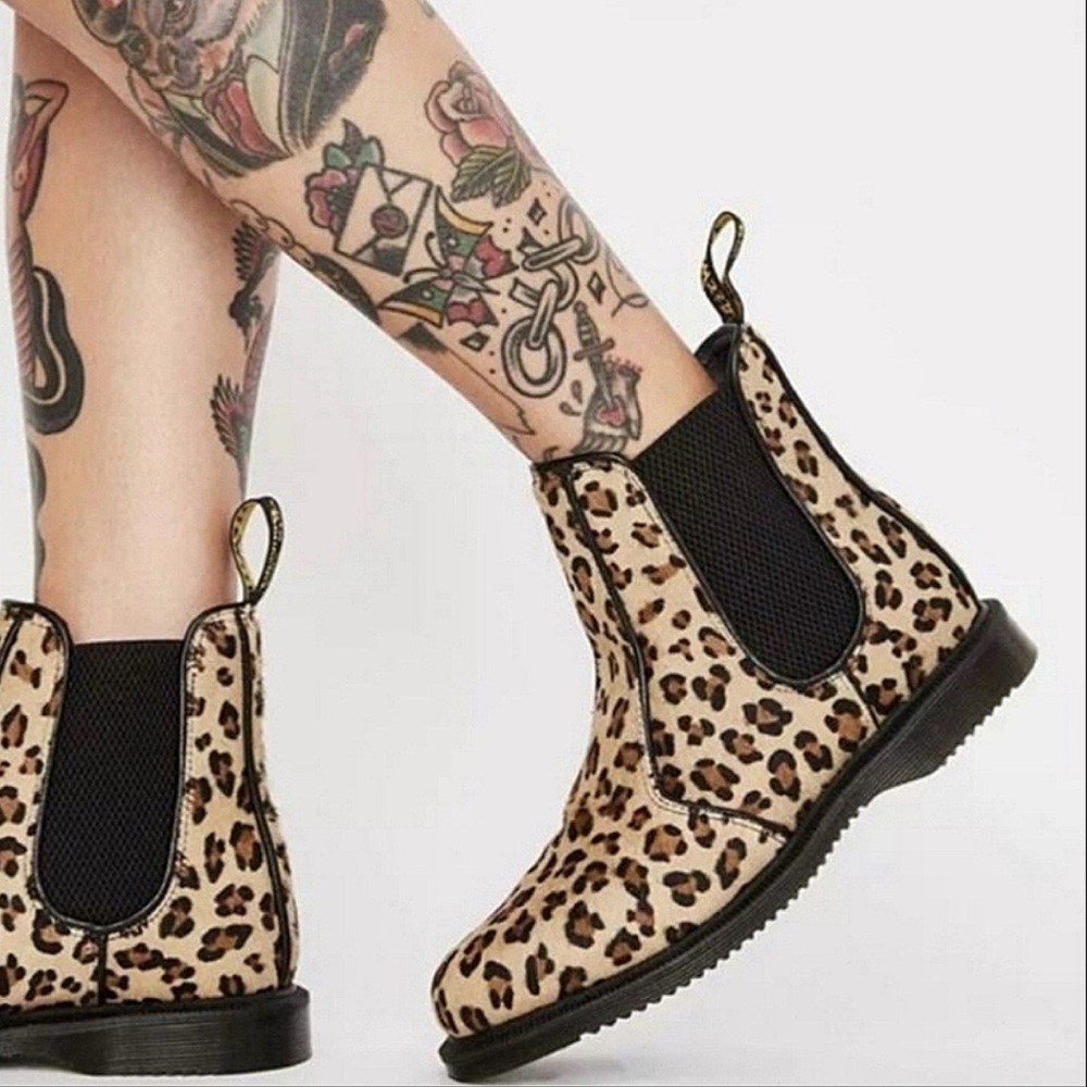 Leopard Print Ankle Boots